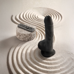 Фалоімітатор з вібрацією і ротацією Strap-On-Me Rotating & Vibrating Realistic Dildo - L - Black - №4