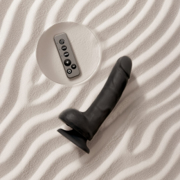 Фалоімітатор з вібрацією і ротацією Strap-On-Me Rotating & Vibrating Realistic Dildo - L - Black - №5