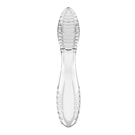 Двосторонній скляний дилдо Satisfyer Dazzling Crystal 2 Transparent - фото