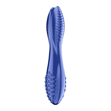 Двосторонній скляний дилдо Satisfyer Dazzling Crystal 2 Blue - фото №2