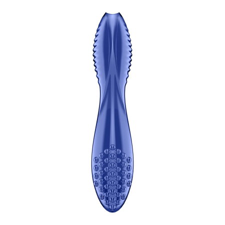 Двосторонній скляний дилдо Satisfyer Dazzling Crystal 2 Blue - фото №4
