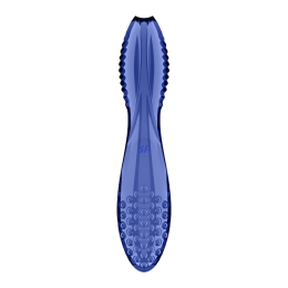 Двосторонній скляний дилдо Satisfyer Dazzling Crystal 2 Blue - №3