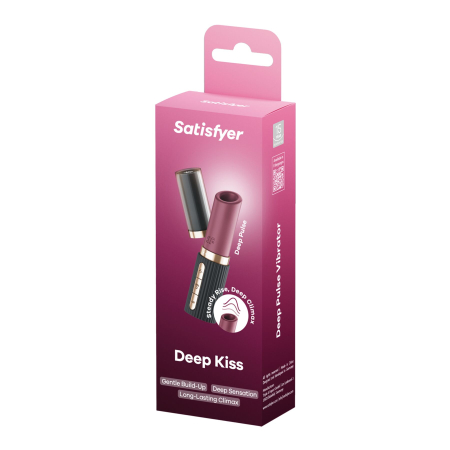 Вакуумний стимулятор Satisfyer Deep Kiss, магнітна технологія 3D Air Pulse, 30 режимів, кришечка - фото №6