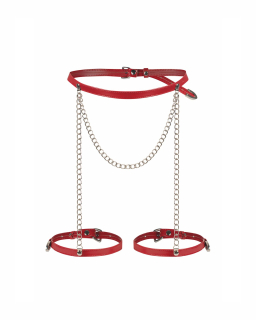 Пояс з гартерами Obsessive Inferro harness bottom S/M/L - - фото №3