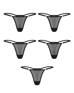 Набір трусиків Obsessive Violami 5-pack thong L/XL 