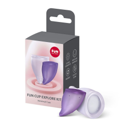 Набір менструальних чаш Fun Factory FUN CUP EXPLORE KIT, 2 шт, Multicolored Violet, об’єми 20 та 30 мл - №6