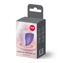 Набір менструальних чаш Fun Factory FUN CUP EXPLORE KIT, 2 шт, Multicolored Violet, об’єми 20 та 30 мл - №7