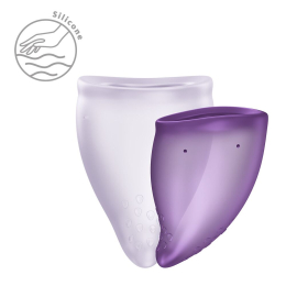 Набір менструальних чаш Fun Factory FUN CUP EXPLORE KIT, 2 шт, Multicolored Violet, об’єми 20 та 30 мл - №4