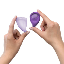 Набір менструальних чаш Fun Factory FUN CUP EXPLORE KIT, 2 шт, Multicolored Violet, об’єми 20 та 30 мл - №5