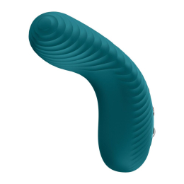 Накладний вібратор Fun Factory LAYA III Bottle Green, ефект постукування пальцем - №3