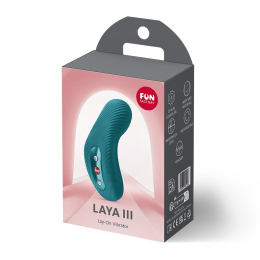 Накладний вібратор Fun Factory LAYA III Bottle Green, ефект постукування пальцем - №7
