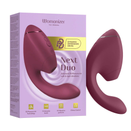 Подвійний вакуумний кліторальний стимулятор з вібрацією Womanizer Next Duo - Dusky Pink - №15