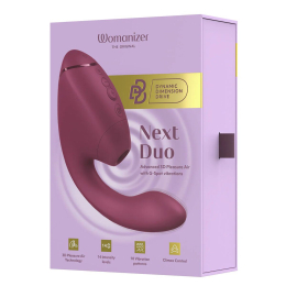 Подвійний вакуумний кліторальний стимулятор з вібрацією Womanizer Next Duo - Dusky Pink - №16