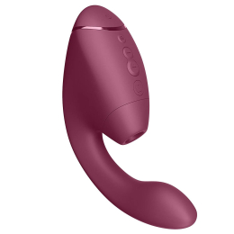 Подвійний вакуумний кліторальний стимулятор з вібрацією Womanizer Next Duo - Dusky Pink - №2