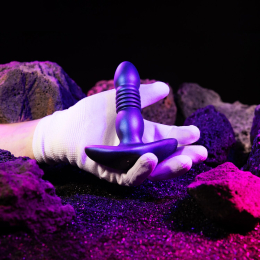 Анальна пробка з вібрацією та пульсацією Hueman - Supernova Thrusting Buttplug - №10