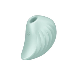 Вакуумний кліторальний стимулятор із вібрацією Satisfyer Pearl Diver Mint - фото