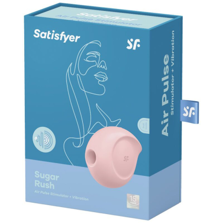 Вакуумний кліторальний стимулятор із вібрацією Satisfyer Sugar Rush Rose - фото №4