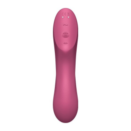 Вакуумний стимулятор із вібрацією Satisfyer Curvy Trinity 3 Red - №4