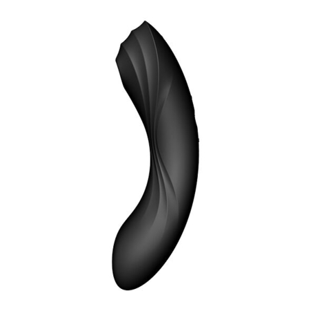 Вакуумний стимулятор з вібрацією Satisfyer Curvy Trinity 4 Black - фото №2