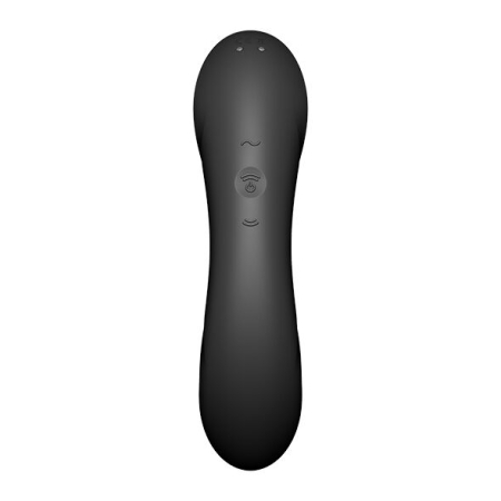 Вакуумний стимулятор з вібрацією Satisfyer Curvy Trinity 4 Black - фото №3
