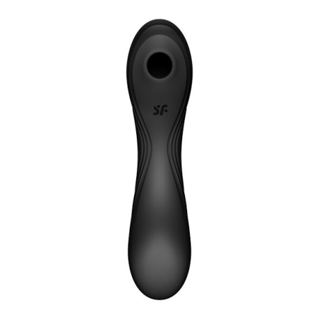 Вакуумний стимулятор з вібрацією Satisfyer Curvy Trinity 4 Black - фото №4
