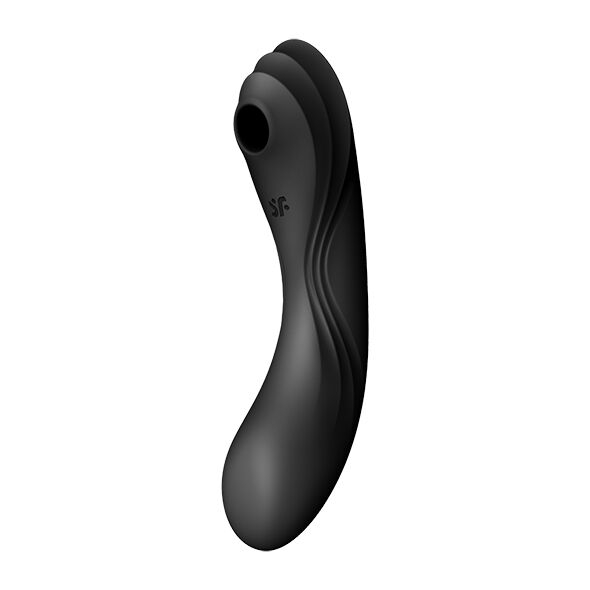 Вакуумний стимулятор з вібрацією Satisfyer Curvy Trinity 4 Black - фото