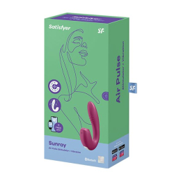 Вакуумний смарт-вібратор Satisfyer Sunray Berry, 4 положення стовбура - - фото №6