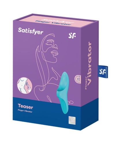 Вібратор на палець Satisfyer Teaser Light Blue - фото №6