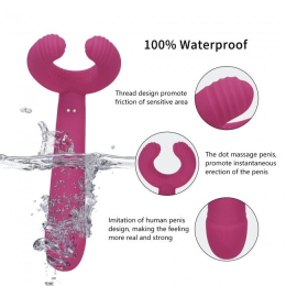 Вібратор для пар Love To Love PLEASE ME - PLUM STAR з трьома моторами, гнучкий - №11