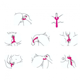 Вібратор для пар Love To Love PLEASE ME - PLUM STAR з трьома моторами, гнучкий - №6