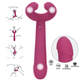 Вібратор для пар Love To Love PLEASE ME - PLUM STAR з трьома моторами, гнучкий - №8