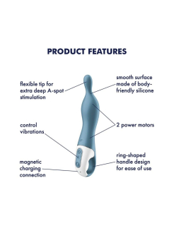 Вібратор для точки А Satisfyer A-Mazing 1 Blue - - фото №3
