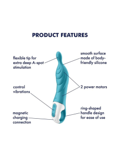 Вібратор для точки А Satisfyer A-Mazing 2 Turquoise - - фото №4