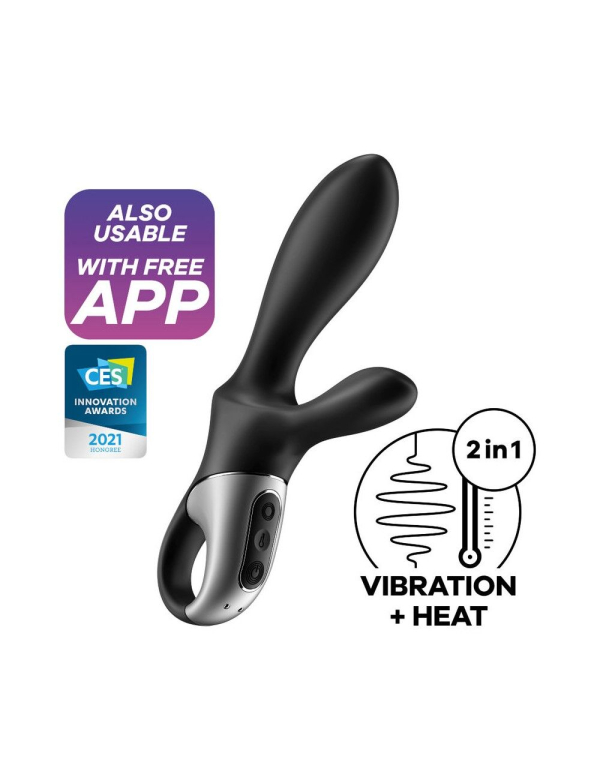 Універсальний смарт-вібратор з підігрівом Satisfyer Heat Climax + - фото