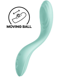 Вібратор із перлинною стимуляцією точки G Satisfyer Rrrolling Pleasure Mint - фото