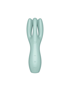 Кліторальний вібратор Satisfyer Threesome 3 Mint з трьома пальчиками - №2