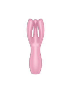Кліторальний вібратор Satisfyer Threesome 3 Pink з трьома пальчиками - - фото №3