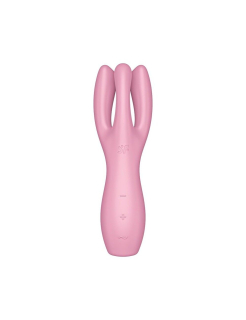 Кліторальний вібратор Satisfyer Threesome 3 Pink з трьома пальчиками - - фото №2